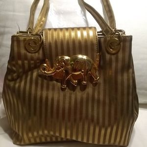Beautiful gold color handbag